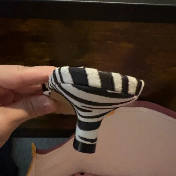 Anthropologie heeled zebra kitten sandals NEW without box eu 37 U.S. 6.5/7 - Picture 7 of 7
